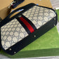 GC693724 shoulder bag blue/pvc?white/pvc?coffee brown/pvc Leather