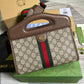 GC693724 shoulder bag blue/pvc?white/pvc?coffee brown/pvc Leather