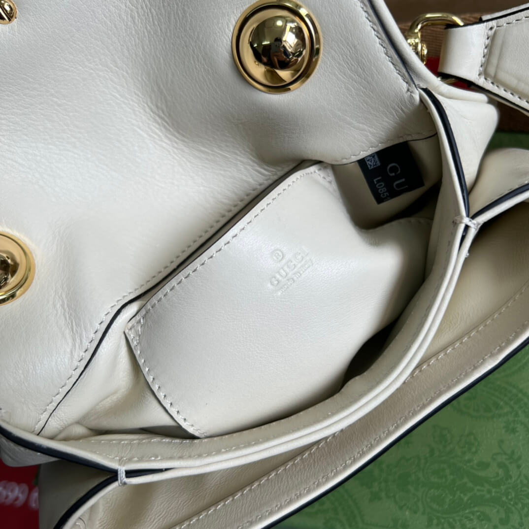 GC698643 shoulder bag brown?white?black