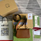 GC698643 shoulder bag brown?white?black