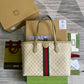 GG TOTE BAG Handbag BLACK WATERPROOF FABRIC 631685