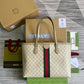 GG TOTE BAG Handbag BLACK WATERPROOF FABRIC 631685