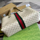 GG TOTE BAG Handbag BLACK WATERPROOF FABRIC 631685