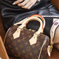 M45957 Speedy Bandouliere 20 Bag monogram real leather trim